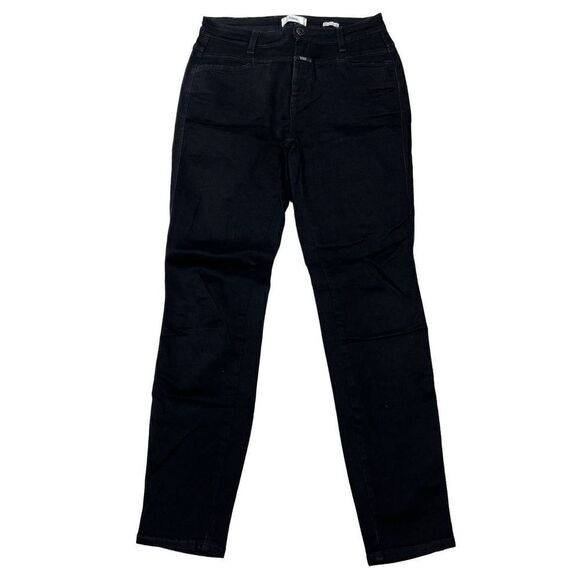 Closed Womens Mid-Rise Stretch Pusher Skinny Jeans Dark Grey Dark Wash Size 27 - Picture 7 of 15